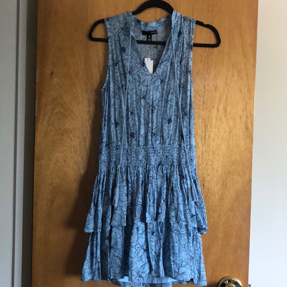NWT Aqua Navy/Sky blue dress